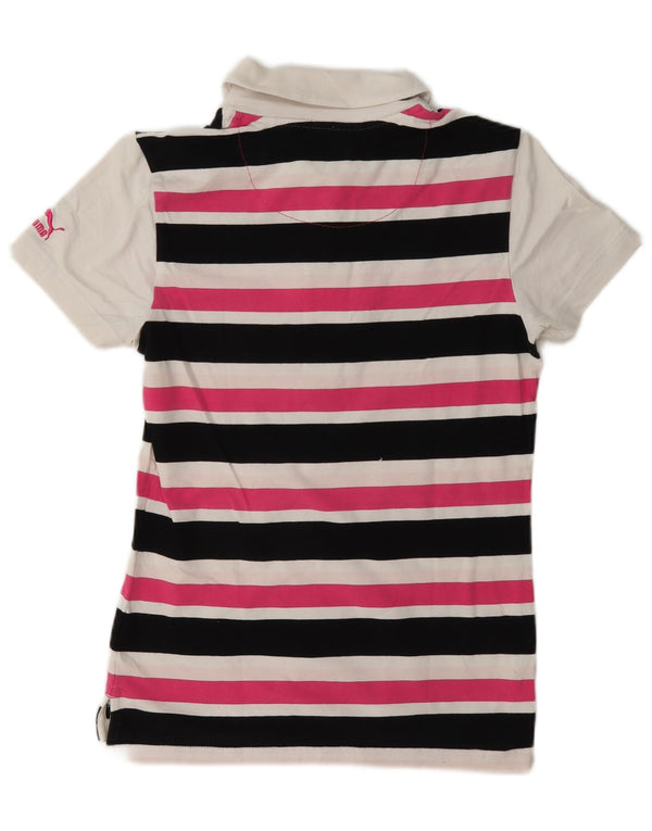 Puma Polo Mujer UK 10 Small Multicolor Rayas