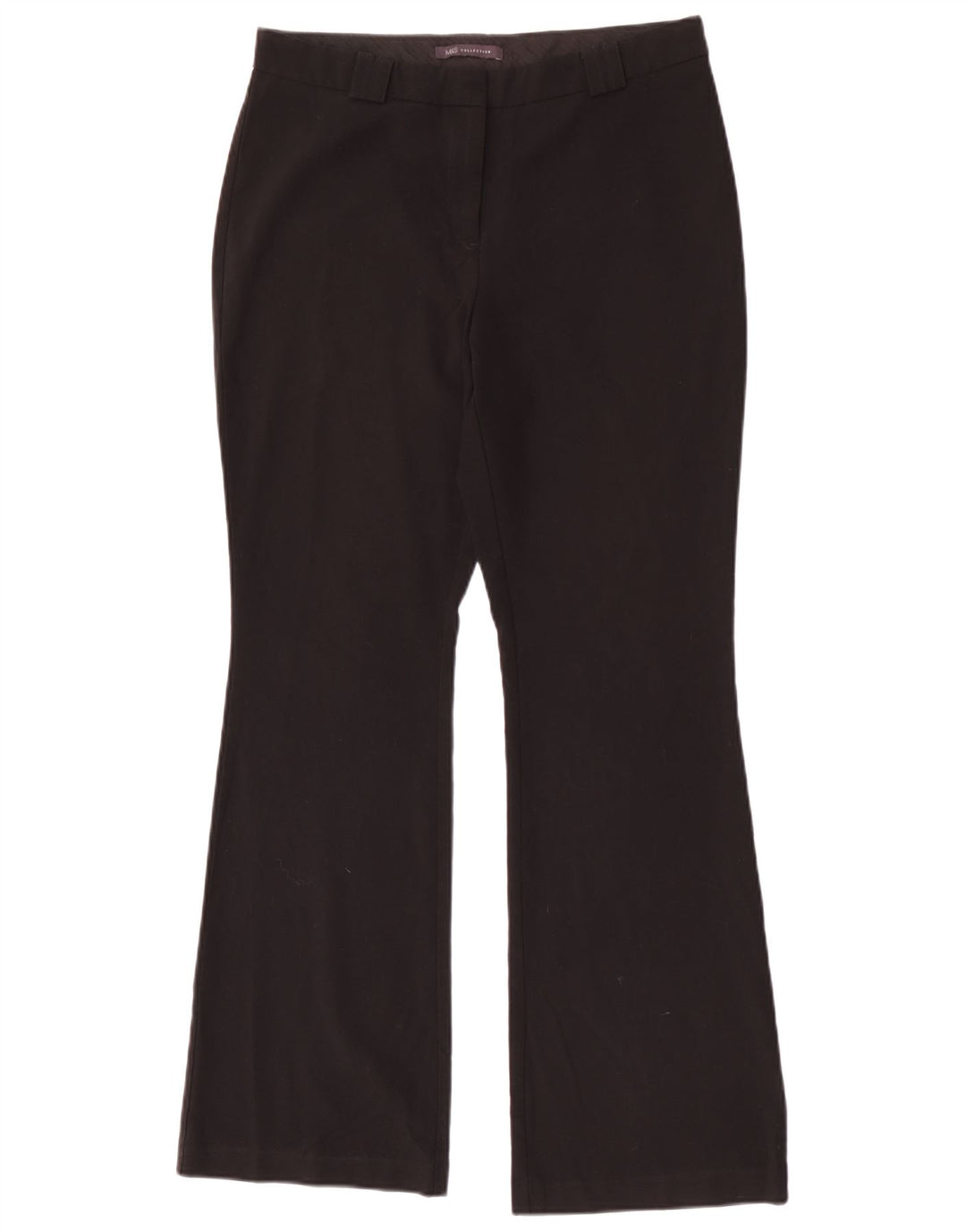 Marks & Spencer Pantalones casuales con corte de bota para mujer UK 12 Medium W30 L31 Negro