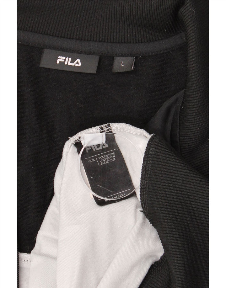 FILA Hombre Chándal Top Chaqueta Grande Blanco Colorblock Poliéster