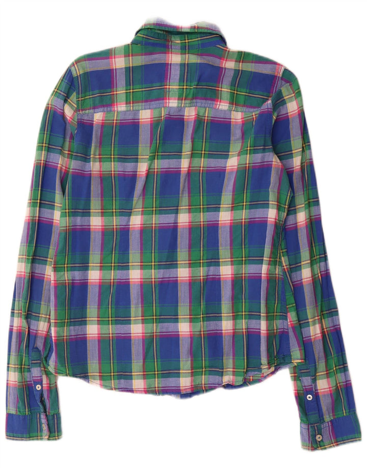 Camisa Hollister para mujer Reino Unido 42 Mediana Algodón a cuadros multicolor
