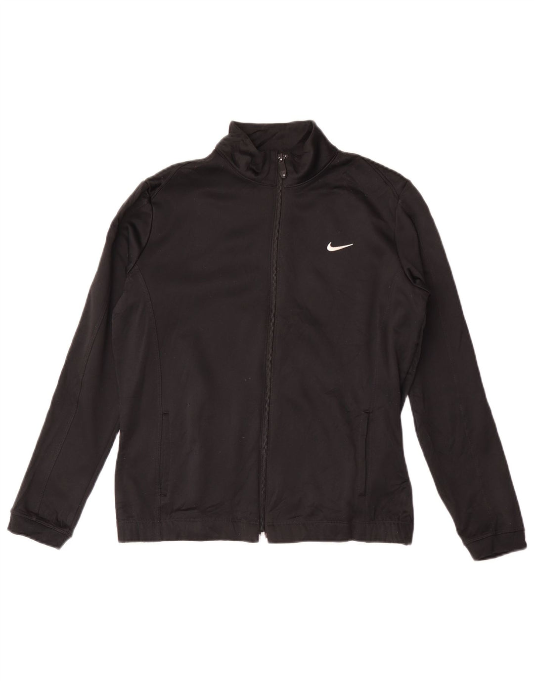 Nike - Chaqueta de chándal Therma-Fit para mujer, talla M, poliéster negro