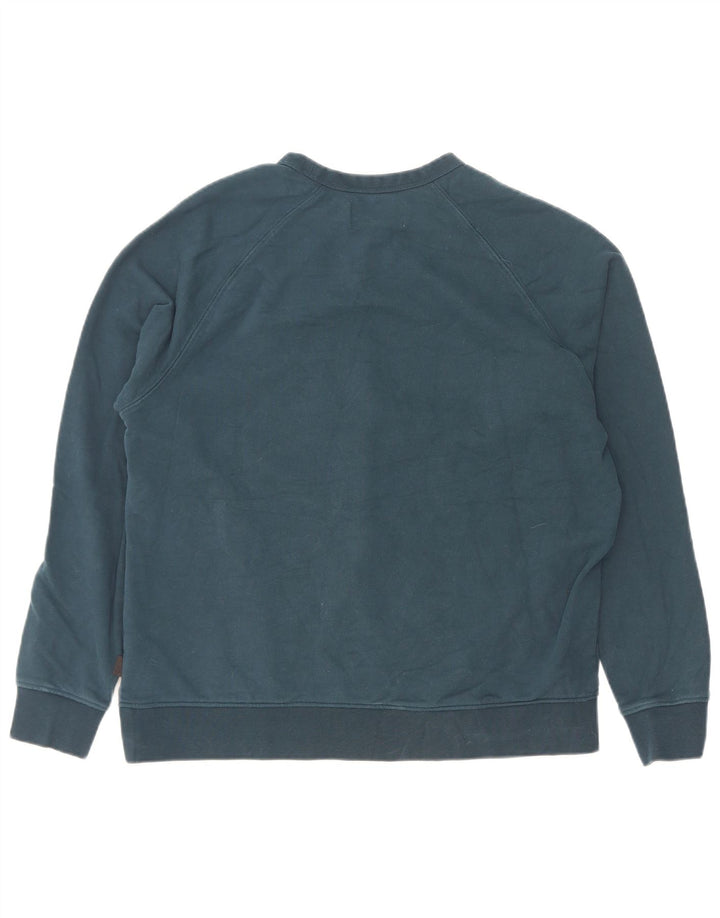 Marks & Spencer Hombre Sudadera Jumper Algodón Azul Medio