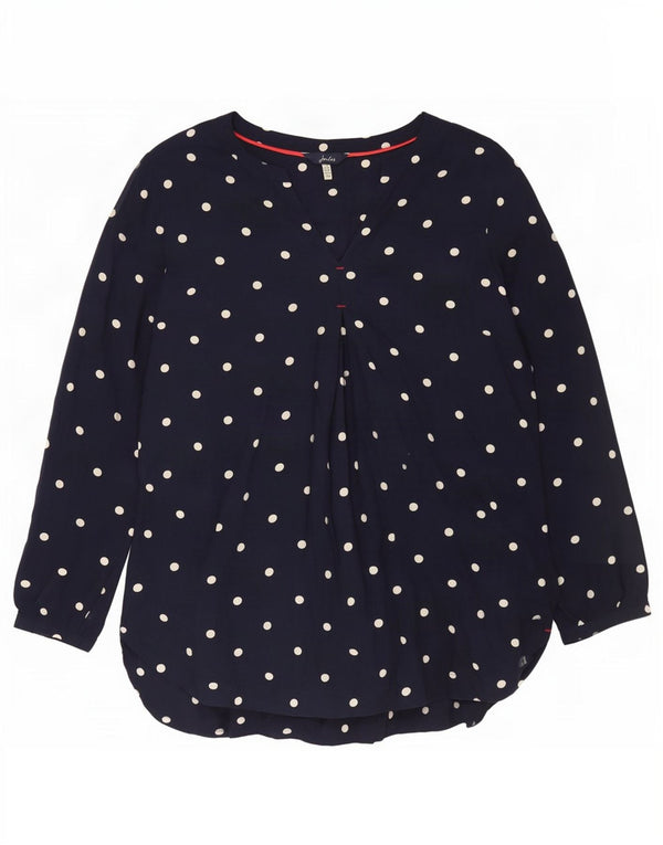Joules Blusa de manga 3/4 para mujer UK 44 Large Viscosa de lunares azul marino