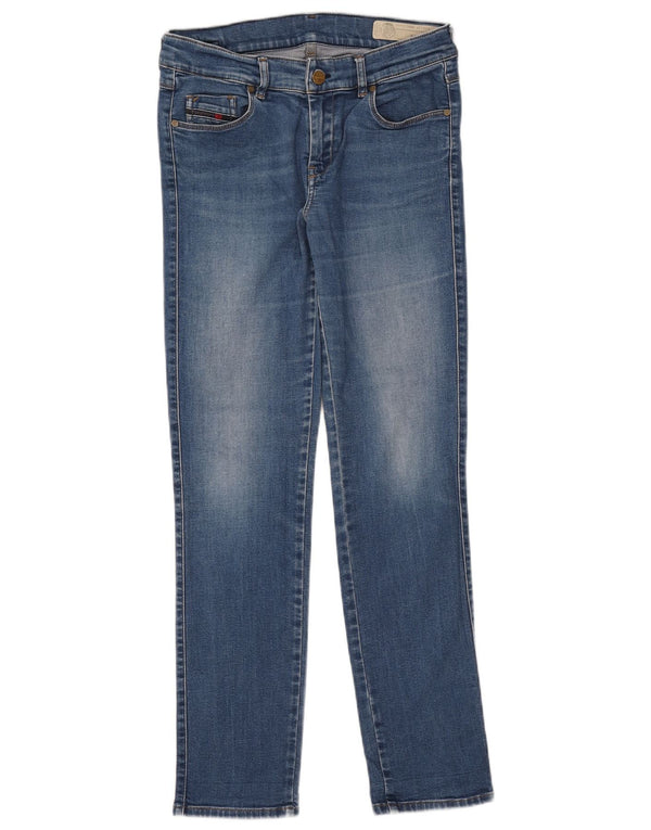 Diesel Mujer Sandy Regular Slim Vaqueros Rectos W28 L29 Algodón Azul