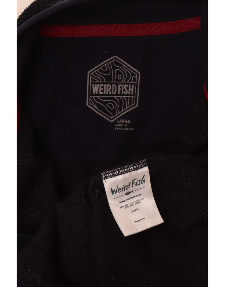 Weird Fish Mens Chándal Top Chaqueta Grande Azul Marino Poliéster
