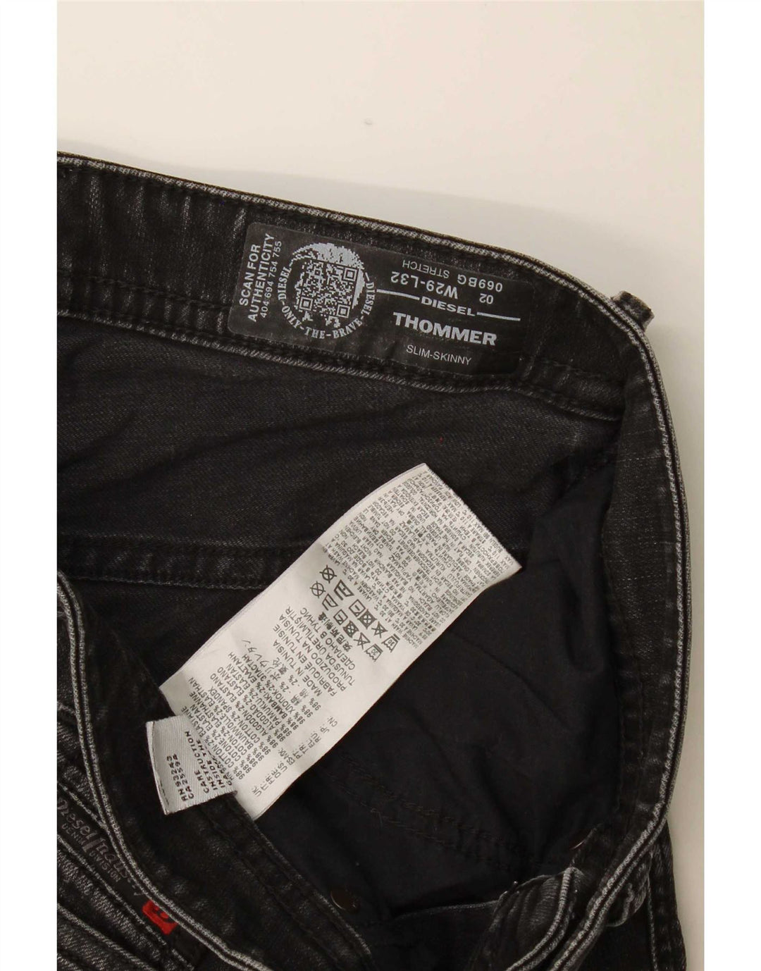 Diesel Pantalones Cortos De Mezclilla Thommer para Hombre W29 Algodón Negro Mediano