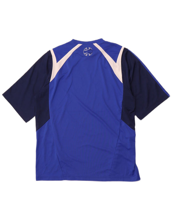 ADIDAS Hombre Camiseta Top Azul Medio Colorblock Poliéster Deportes