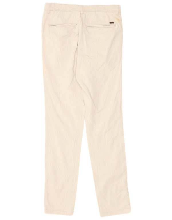 Jack & Jones Mens Slim Chino Pantalones W28 L30 Blanco Roto