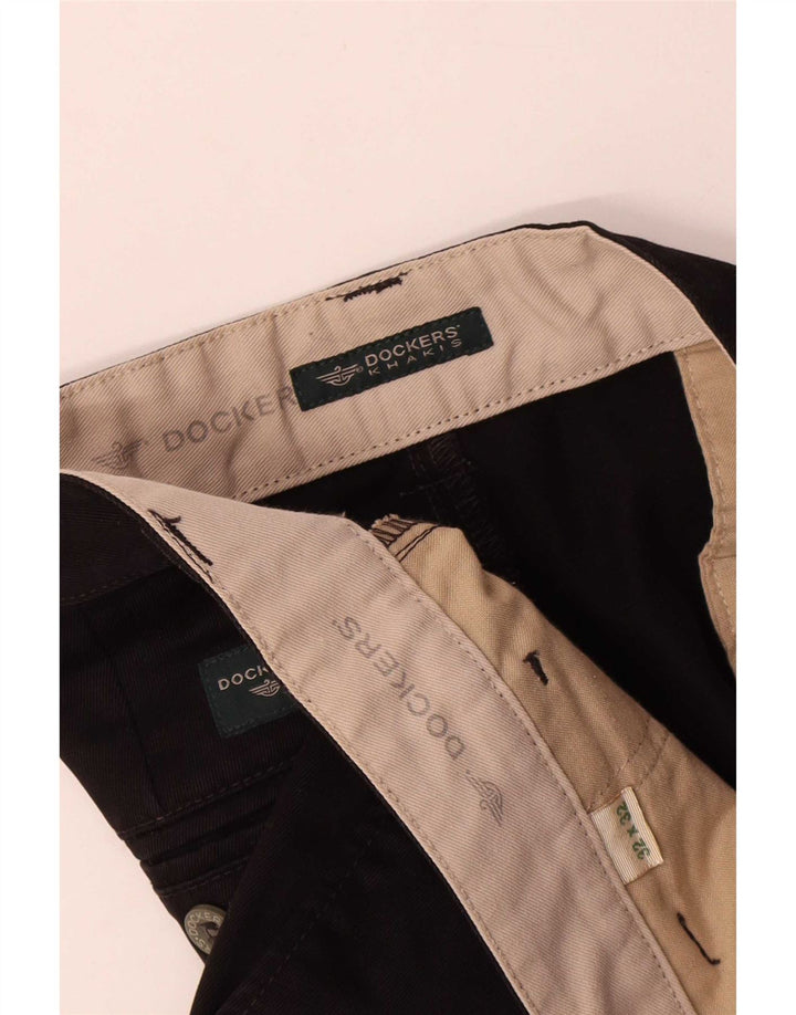 Dockers Pantalones chinos rectos color caqui para hombre W32 L32 Black