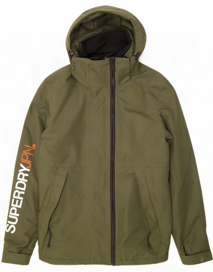 Superdry Chaqueta Cortavientos Windyachter Graphic para Hombre UK 38 Verde Medio