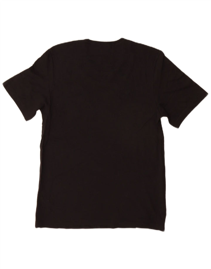 Hugo Boss Hombre Camiseta Top Grande Algodón Negro