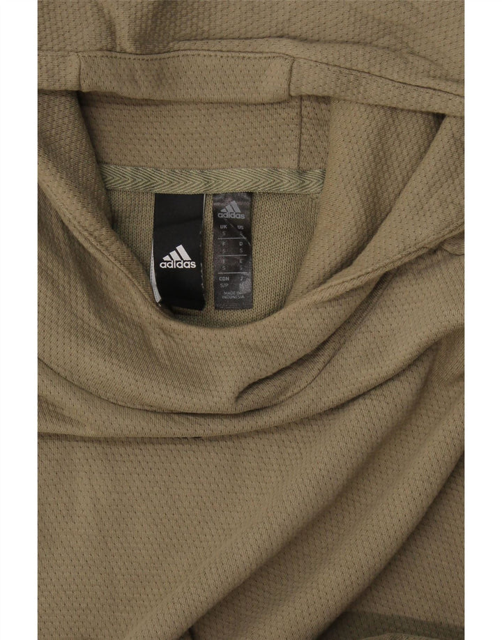 Adidas Hombre Sudadera Con Capucha Jumper Pequeño Caqui