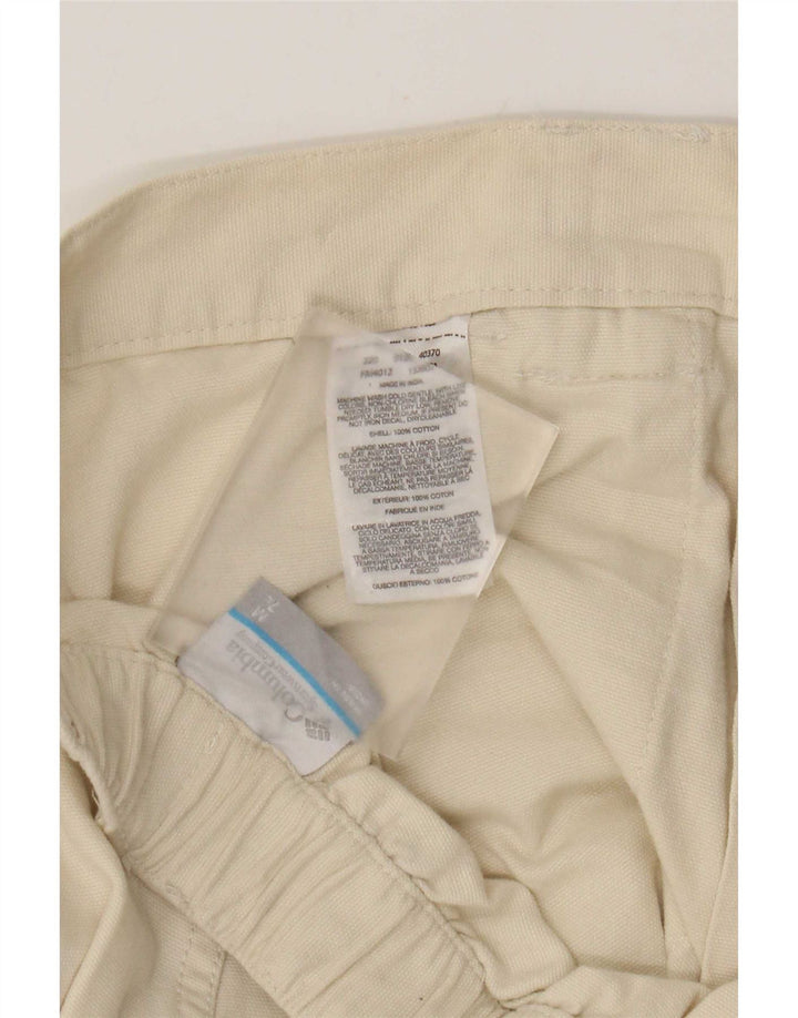 Pantalones cortos cargo Columbia para hombre medianos W32 algodón beige