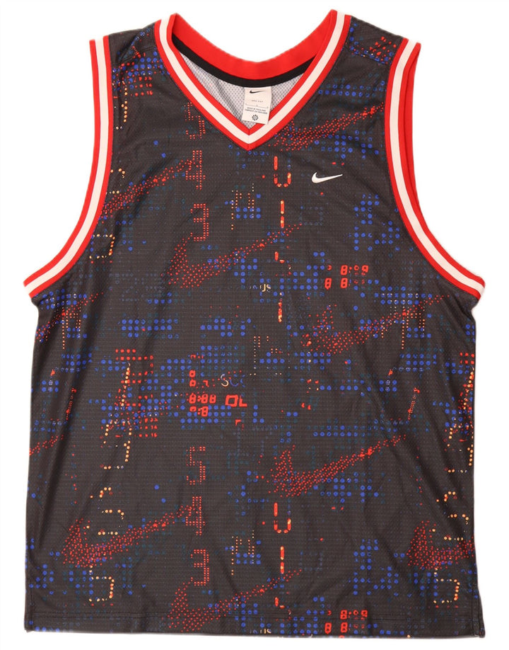 Nike Mens Graphic Vest Top Grande Poliéster multicolor
