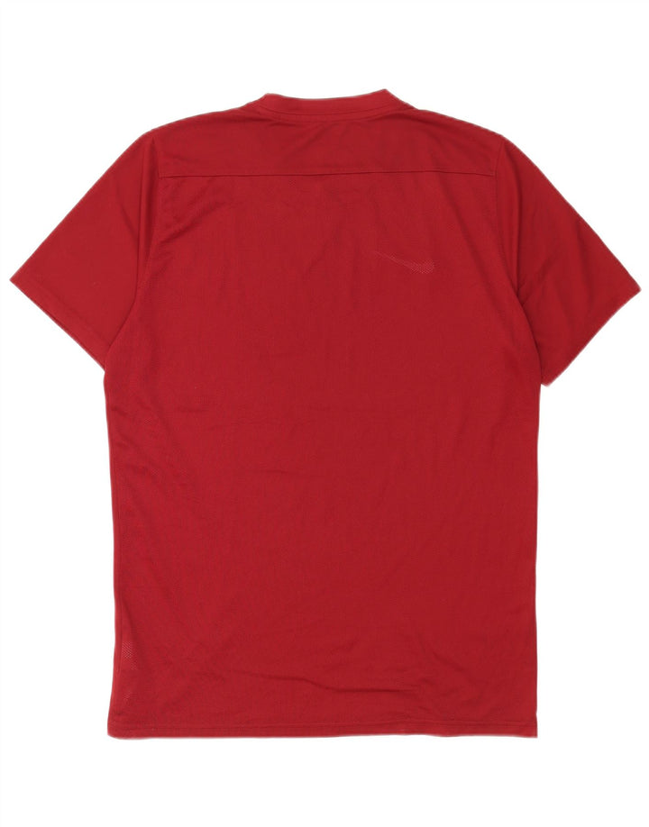 Nike Mens Dri Fit Camiseta Top Grande Poliéster Borgoña