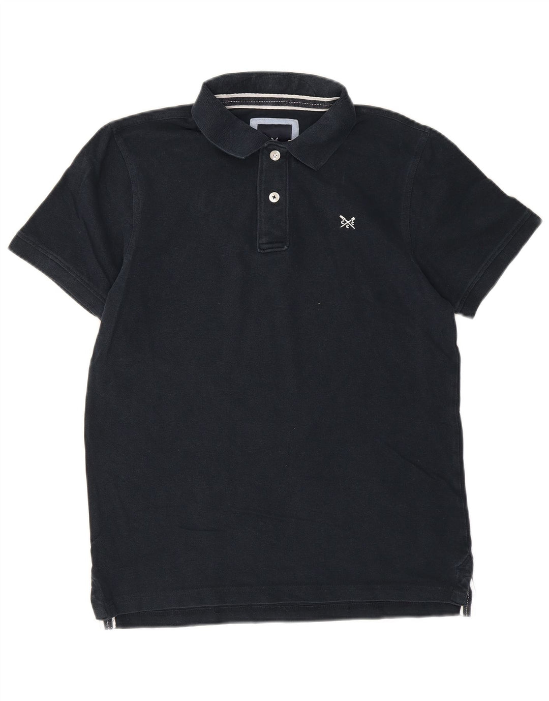 Crew Clothing Polo para hombre Algodón azul marino mediano