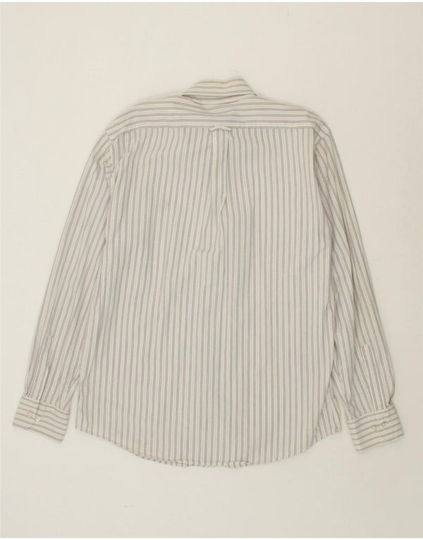 FRED PERRY Camisa Hombre XL Algodón Rayas Blancas