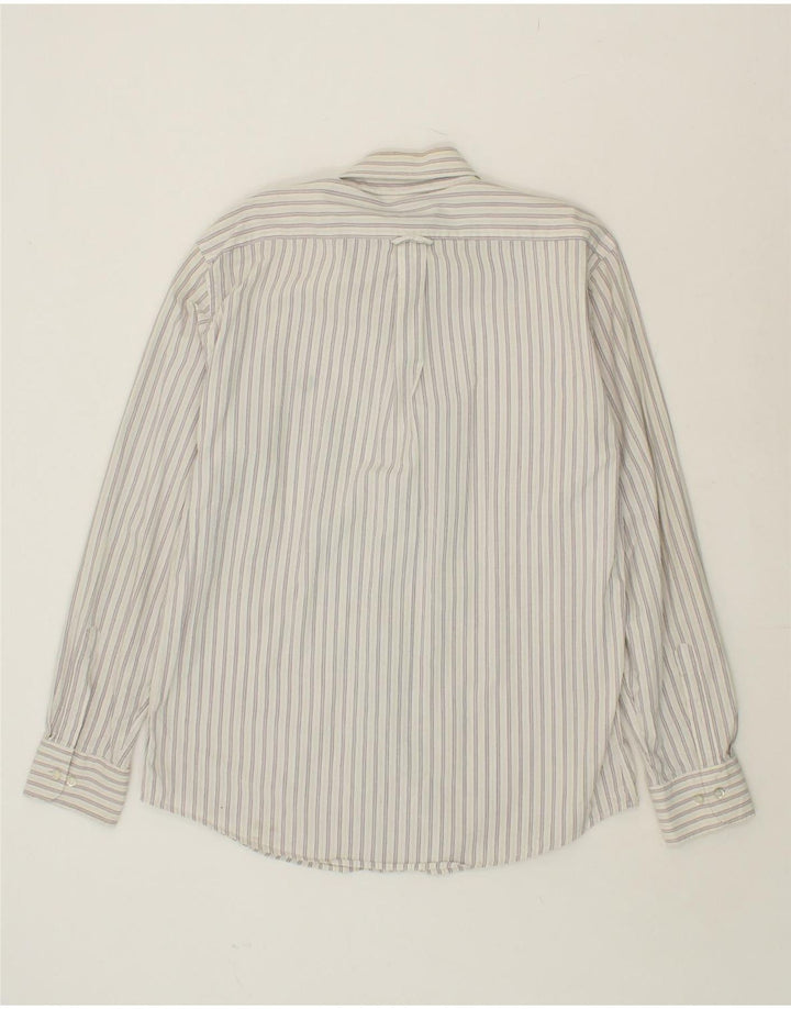 FRED PERRY Camisa Hombre XL Algodón Rayas Blancas