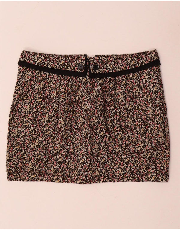 TOPSHOP Minifalda para mujer UK 10 Small W30 Algodón floral multicolor