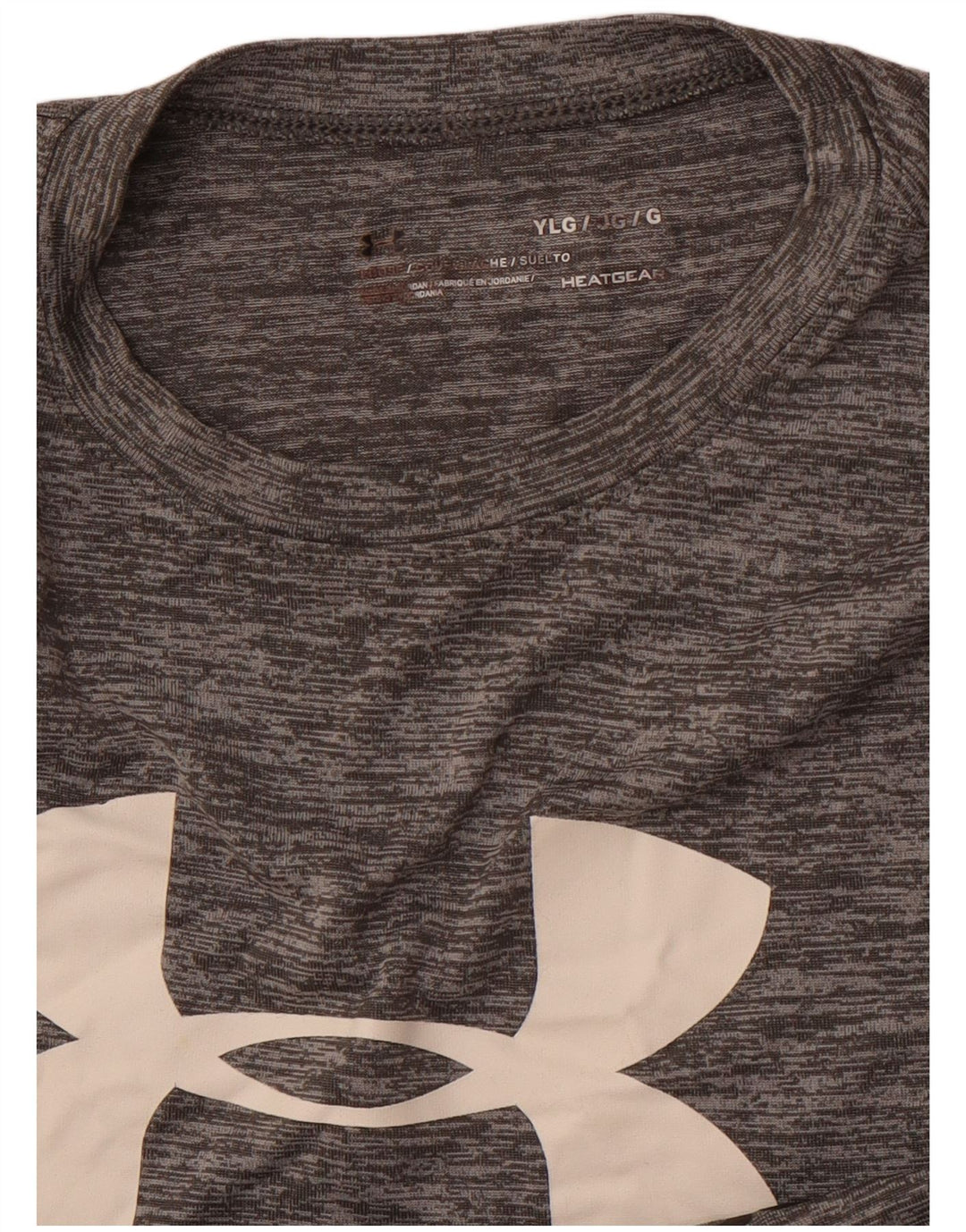 UNDER ARMOUR Camiseta gráfica Heat Gear para niños 11-12 años Grande Gris