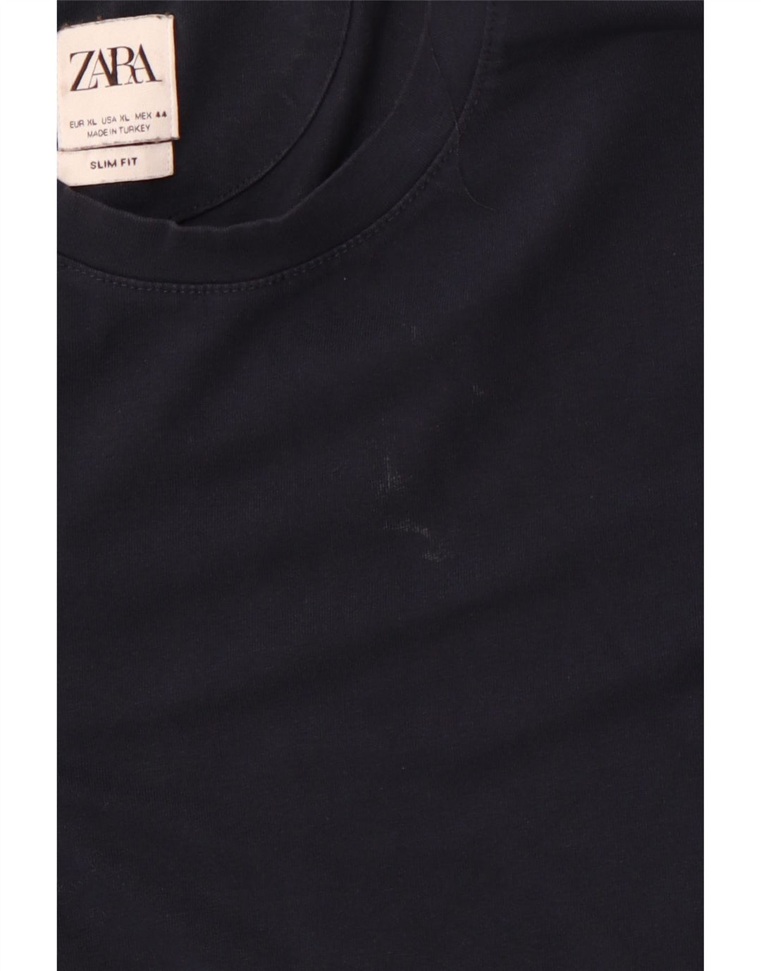 Zara Hombre Camiseta Slim Fit Top XL Azul Marino