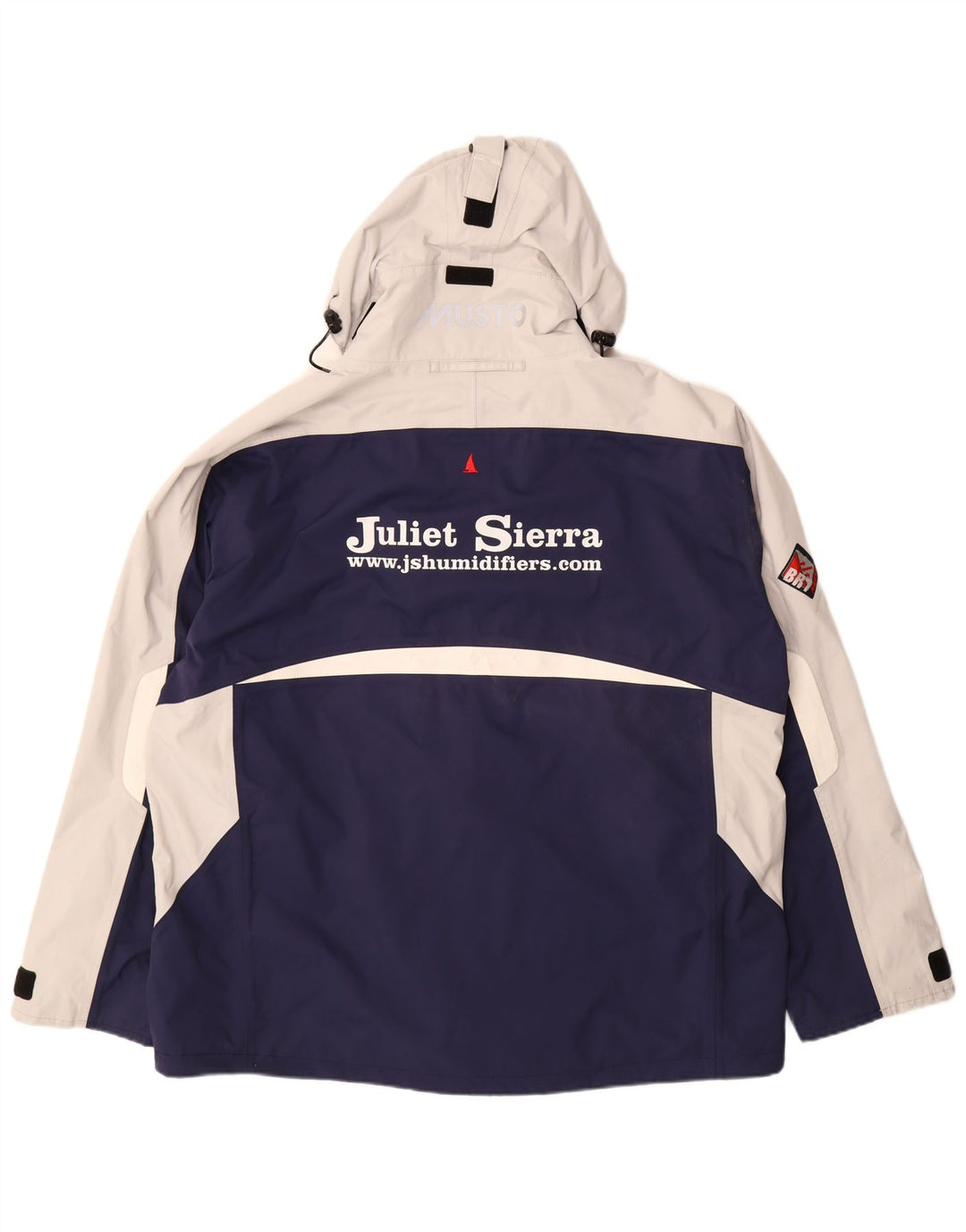 Musto Chaqueta cortavientos estampada para hombre UK 44 2XL Azul marino Colorblock