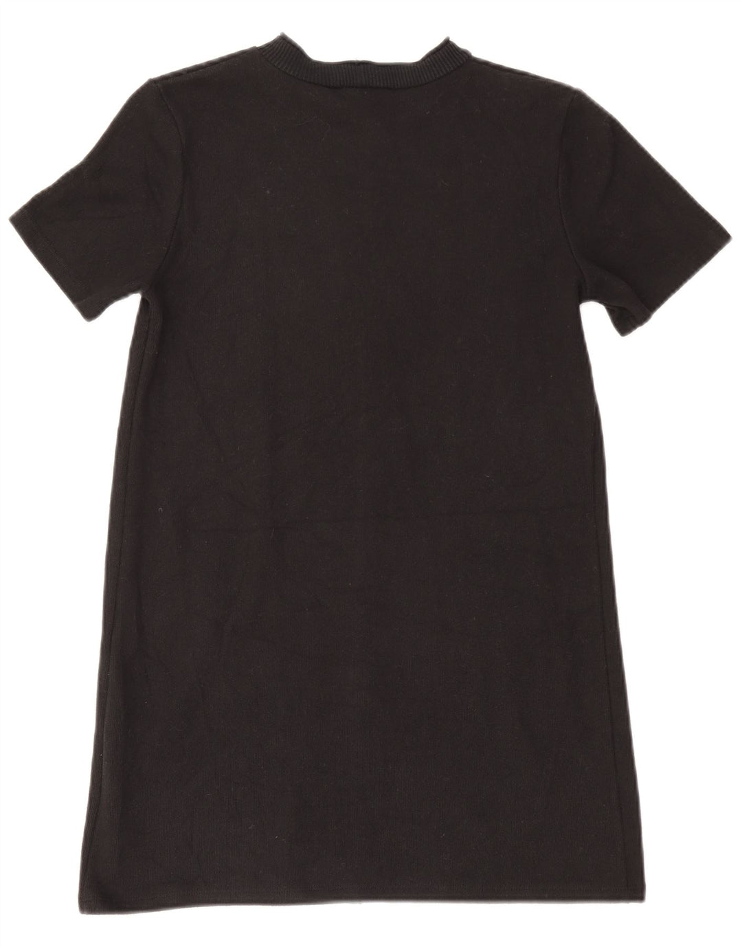 Zara Vestido tipo jersey para mujer UK 44 Mediano Poliéster negro