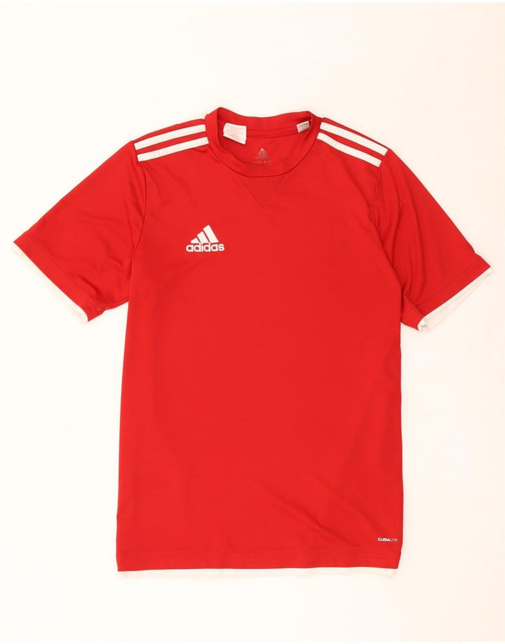 Adidas Chicos Climalite Camiseta Top 15-16 Años Rojo Poliéster