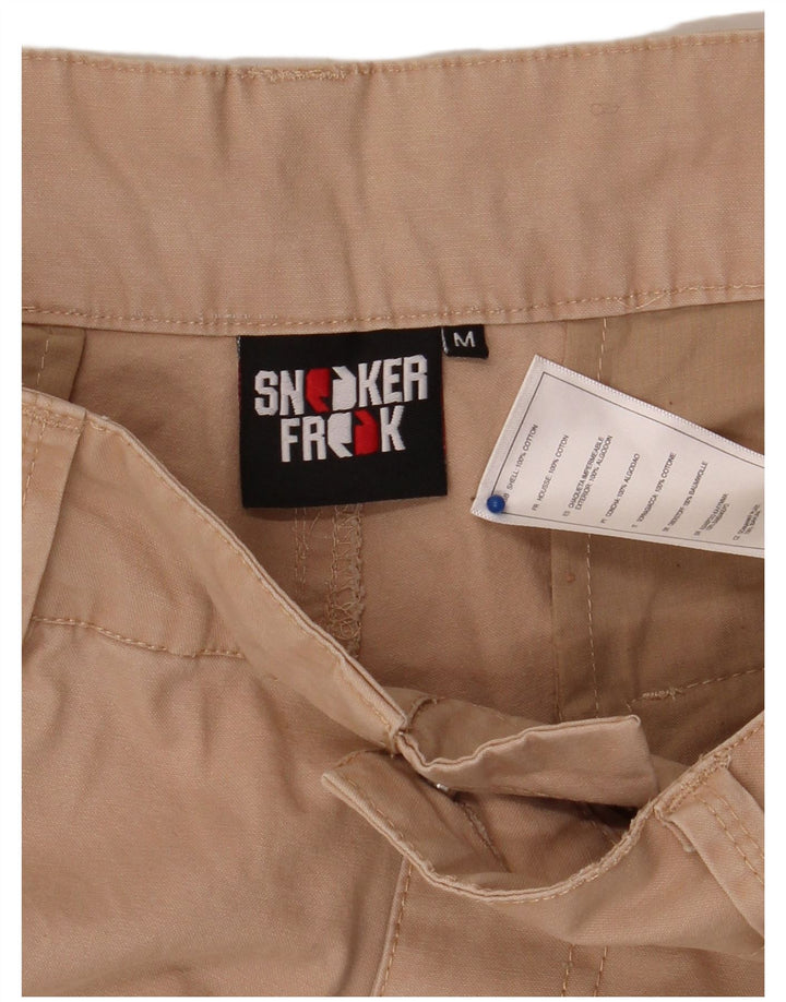 SNEAKER FREAK Pantalones cortos cargo para hombre mediano W32 Algodón beige