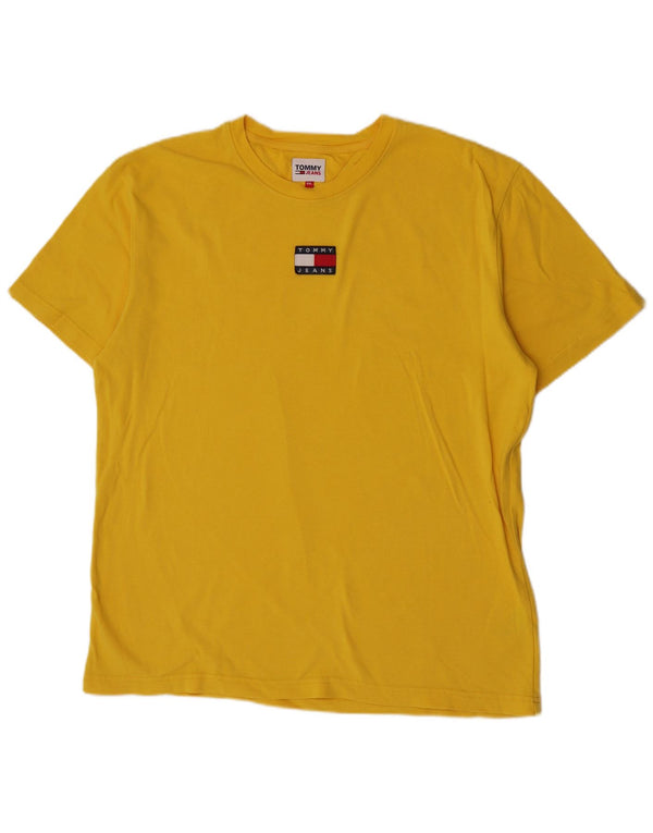 Tommy Hilfiger Camiseta para hombre Top 2XL Algodón amarillo