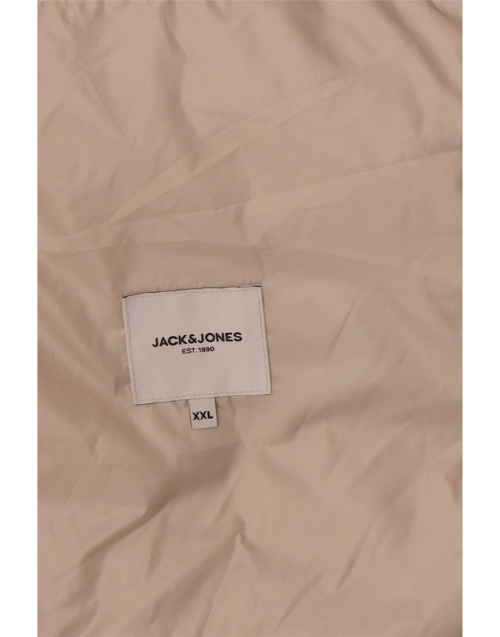 Jack & Jones Chaqueta acolchada para hombre UK 44 2XL Beige Poliéster