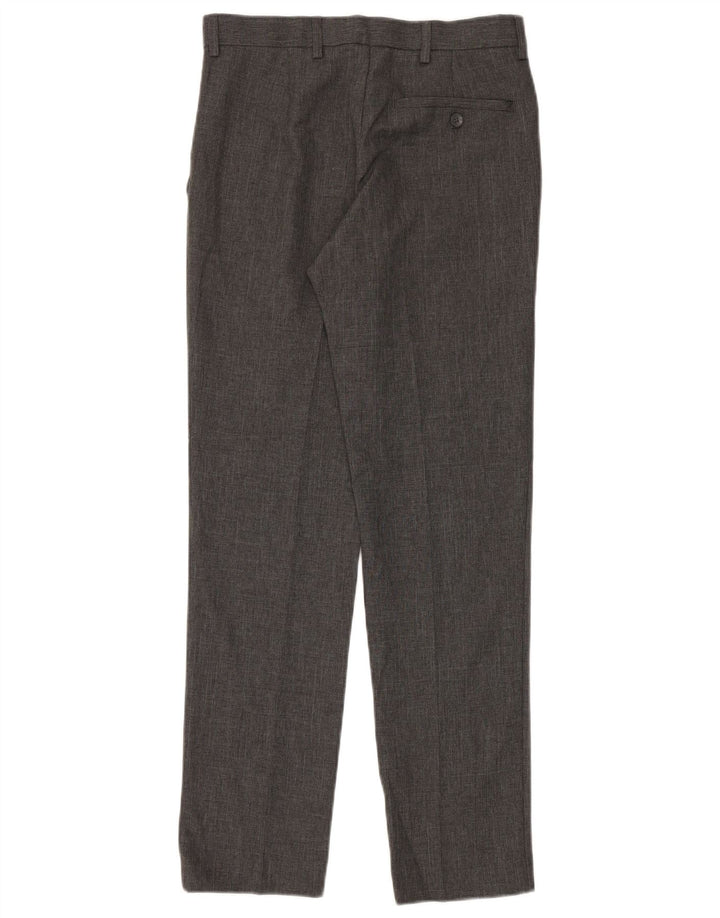 Marks & Spencer Pantalones chinos ajustados para hombre W28 L31 Poliéster gris