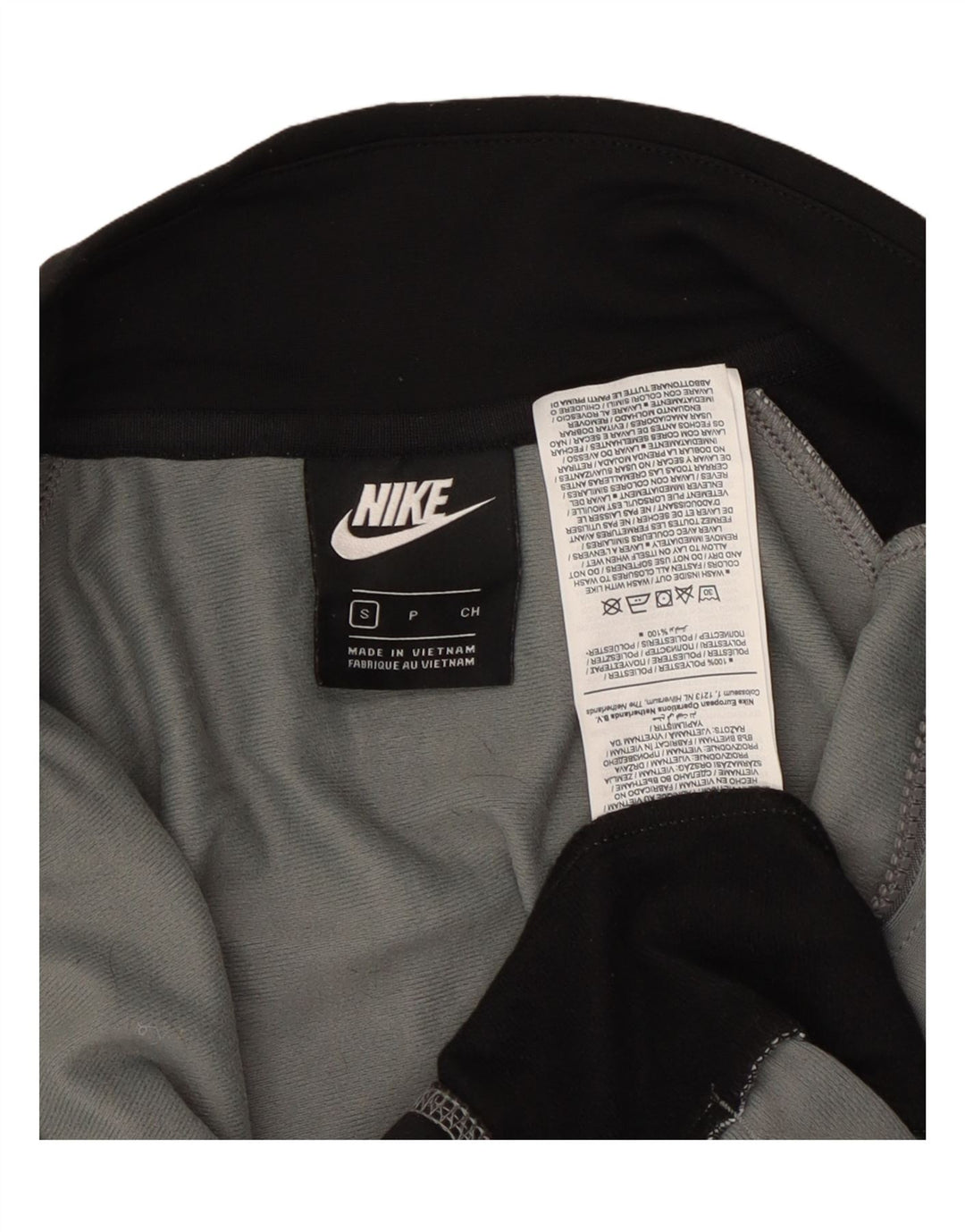 NIKE Hombre Chándal Top Jacket Small Gris Colorblock Poliéster