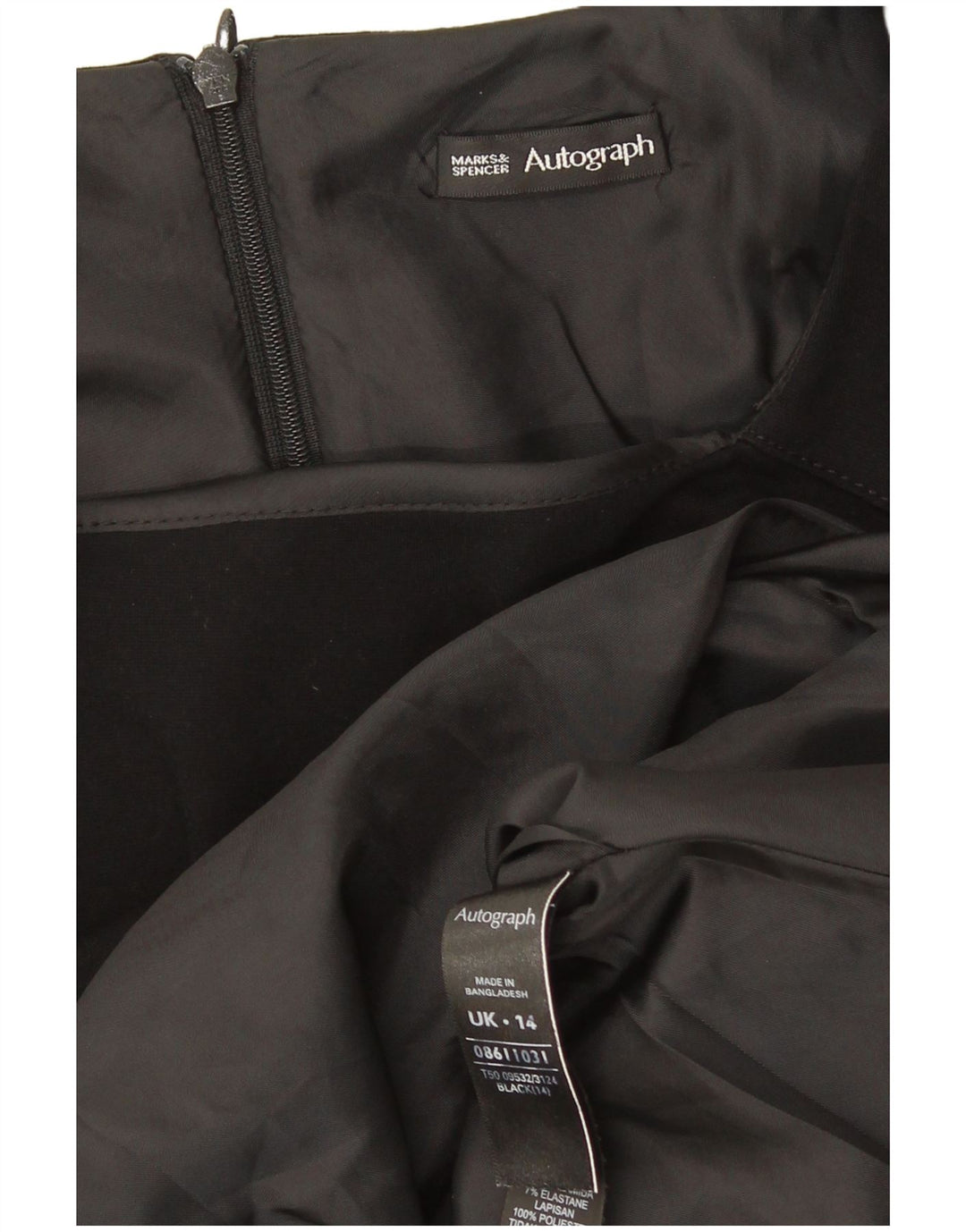 Marks & Spencer Vestido tubo sin mangas Autograph para mujer UK 44 Mediano Negro