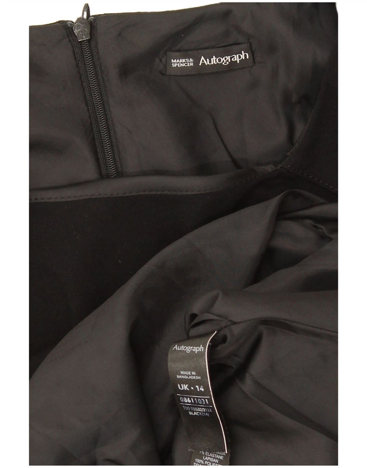 Marks & Spencer Vestido tubo sin mangas Autograph para mujer UK 44 Mediano Negro