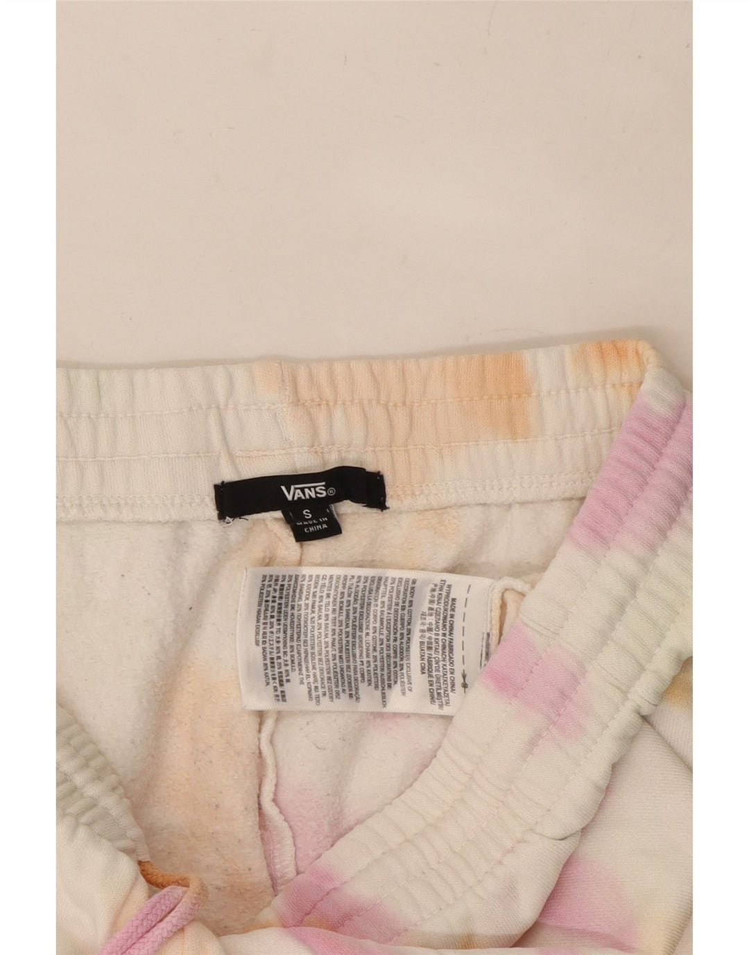 VANS Pantalones de chándal para mujer Joggers UK 10 Small Multicolor Tie Dye