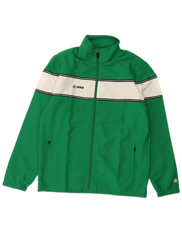 Jako Hombre Chándal Top Jacket Small Verde Colorblock Poliéster