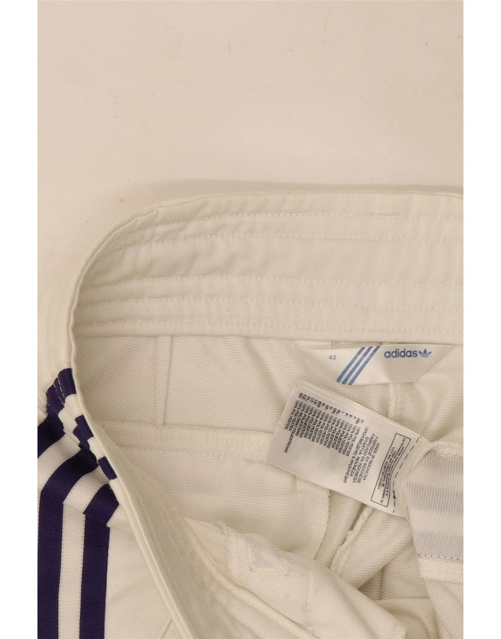 Adidas Pantalones de chándal para mujer EU 42 Large Blanco Poliéster