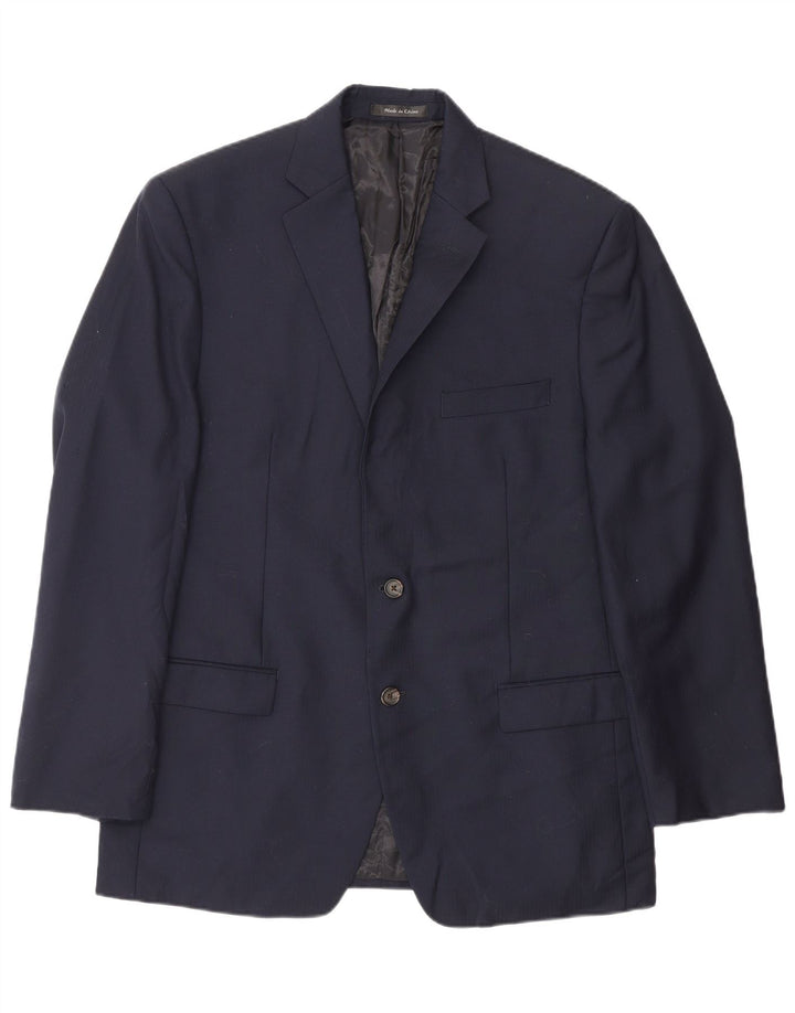 Ralph Lauren Chaqueta tipo blazer de 2 botones para hombre UK 42 Grande Azul marino Lana clásica