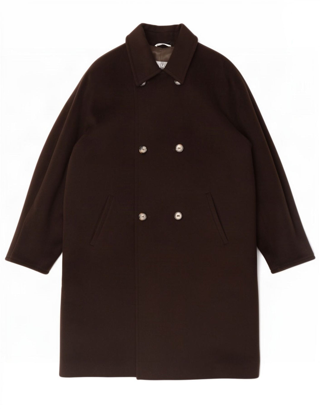 Max Mara Abrigo extragrande con doble botonadura para mujer UK 46 Grande Marrón