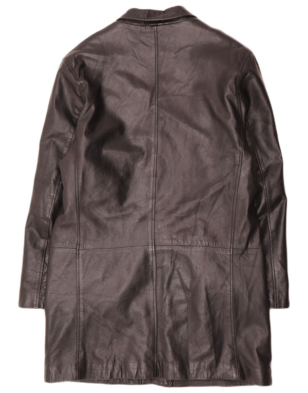 Conbipel Abrigo de cuero para hombre IT 52 Large Black