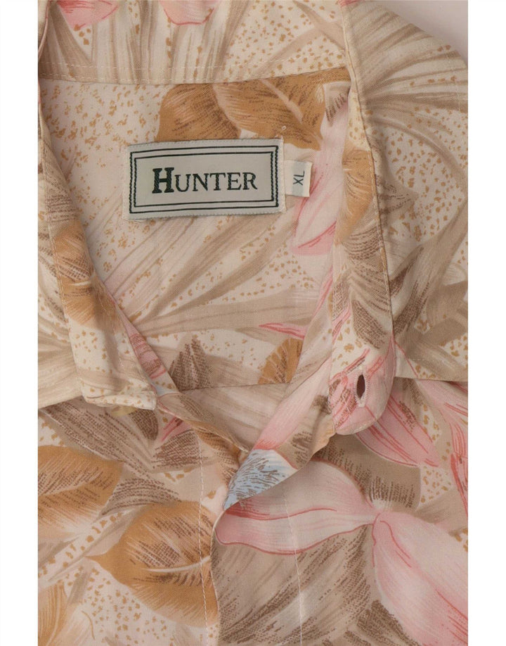 Hunter Camisa Manga Corta Hombre XL Multicolor Floral