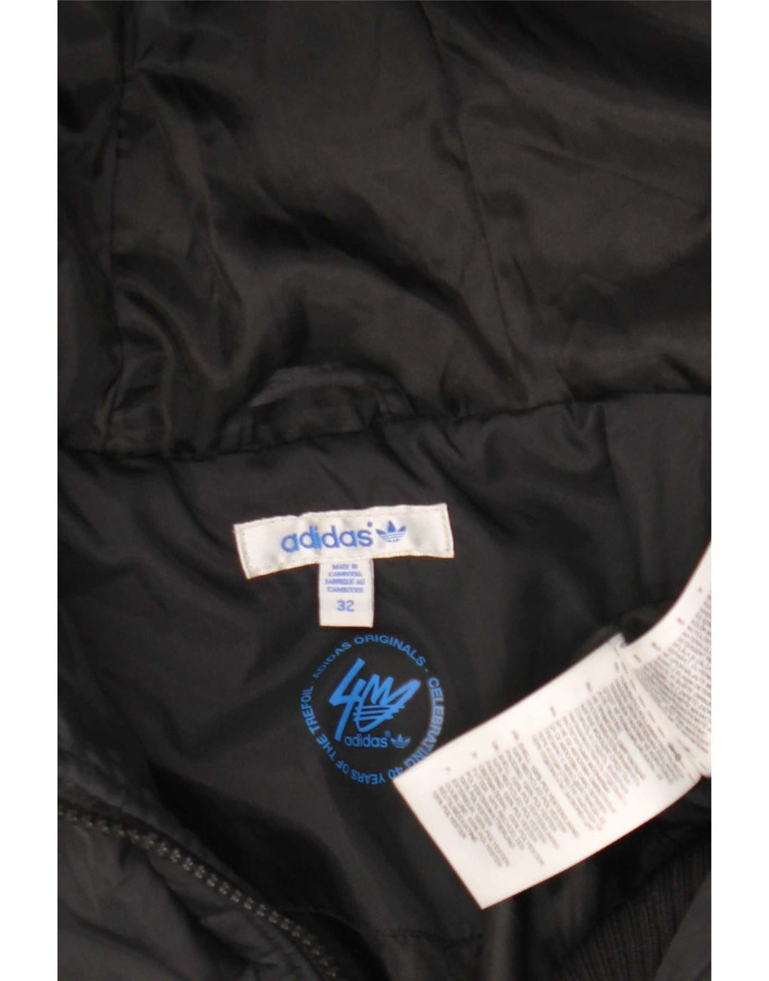 Adidas Chaqueta acolchada con capucha para mujer EU 32 XS Negro Poliéster