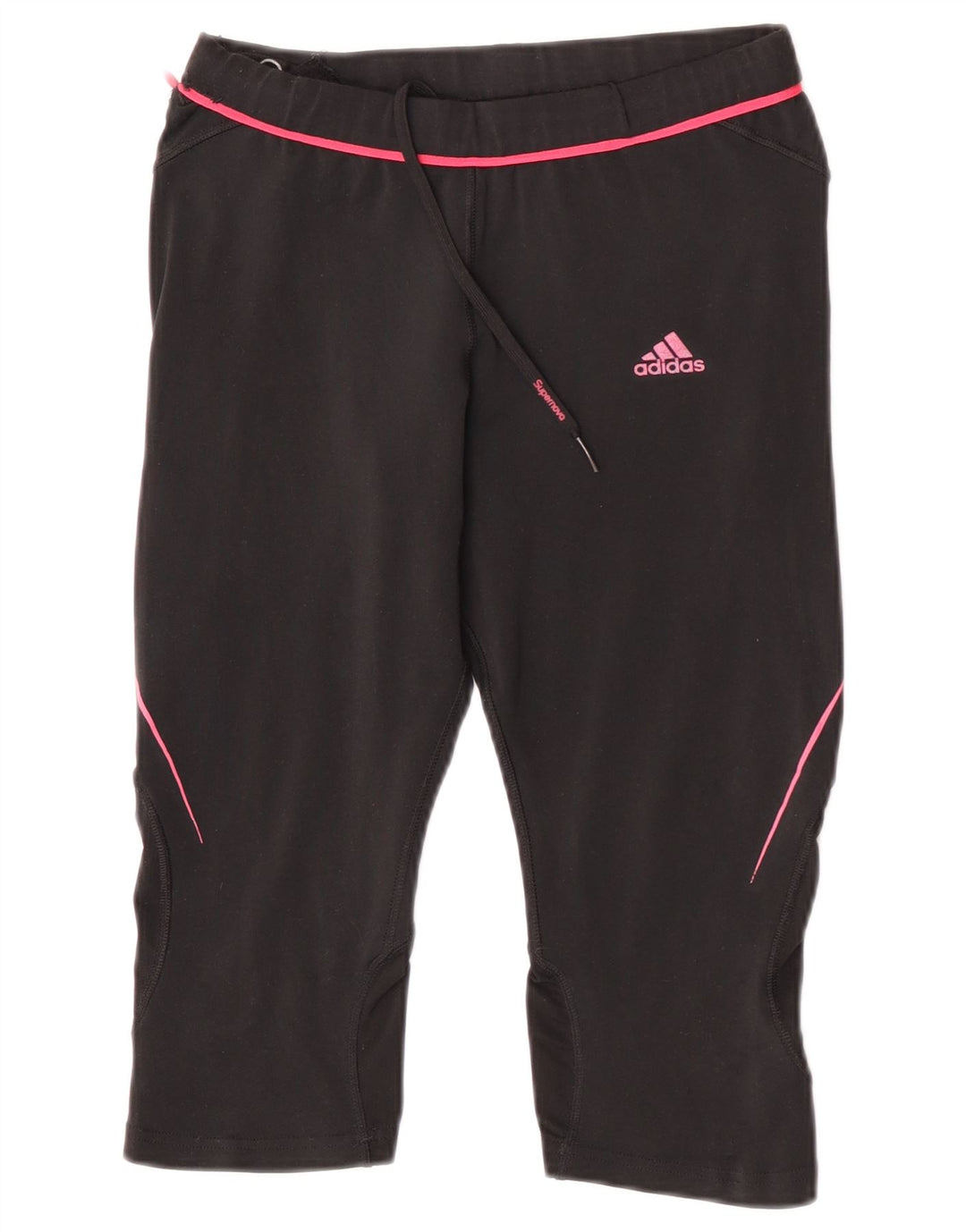 Adidas Climacool Capri Leggings para mujer UK 12 Mediano Negro Poliéster