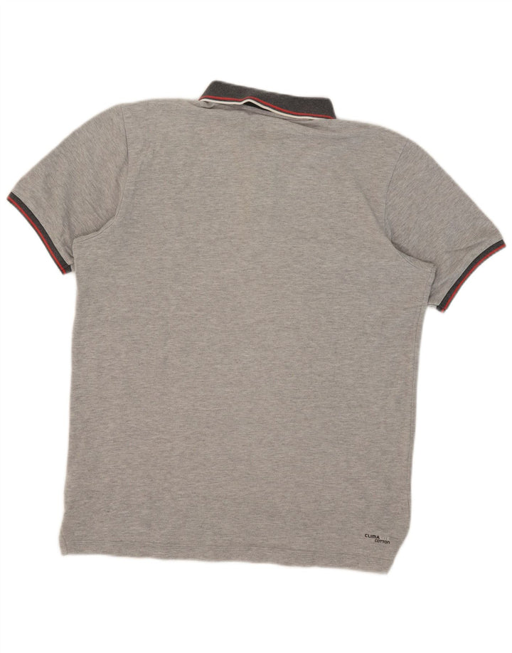 Adidas Mens Clima 365 Polo Gris Medio Algodón