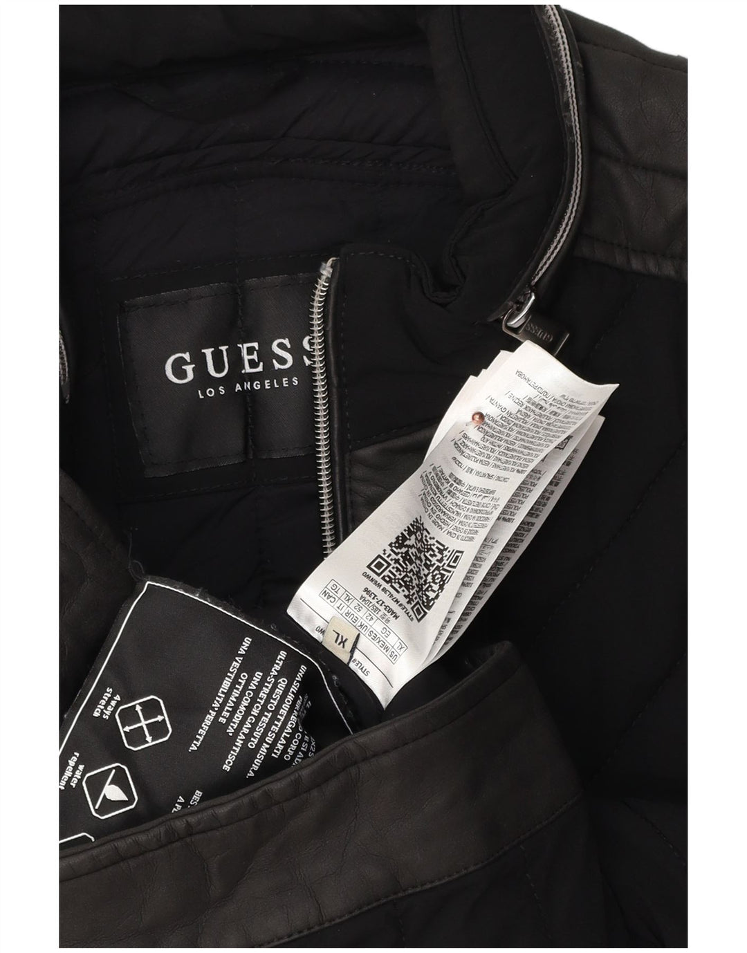 Guess Chaqueta Acolchada Hombre UK 42 XL Polietileno Negro