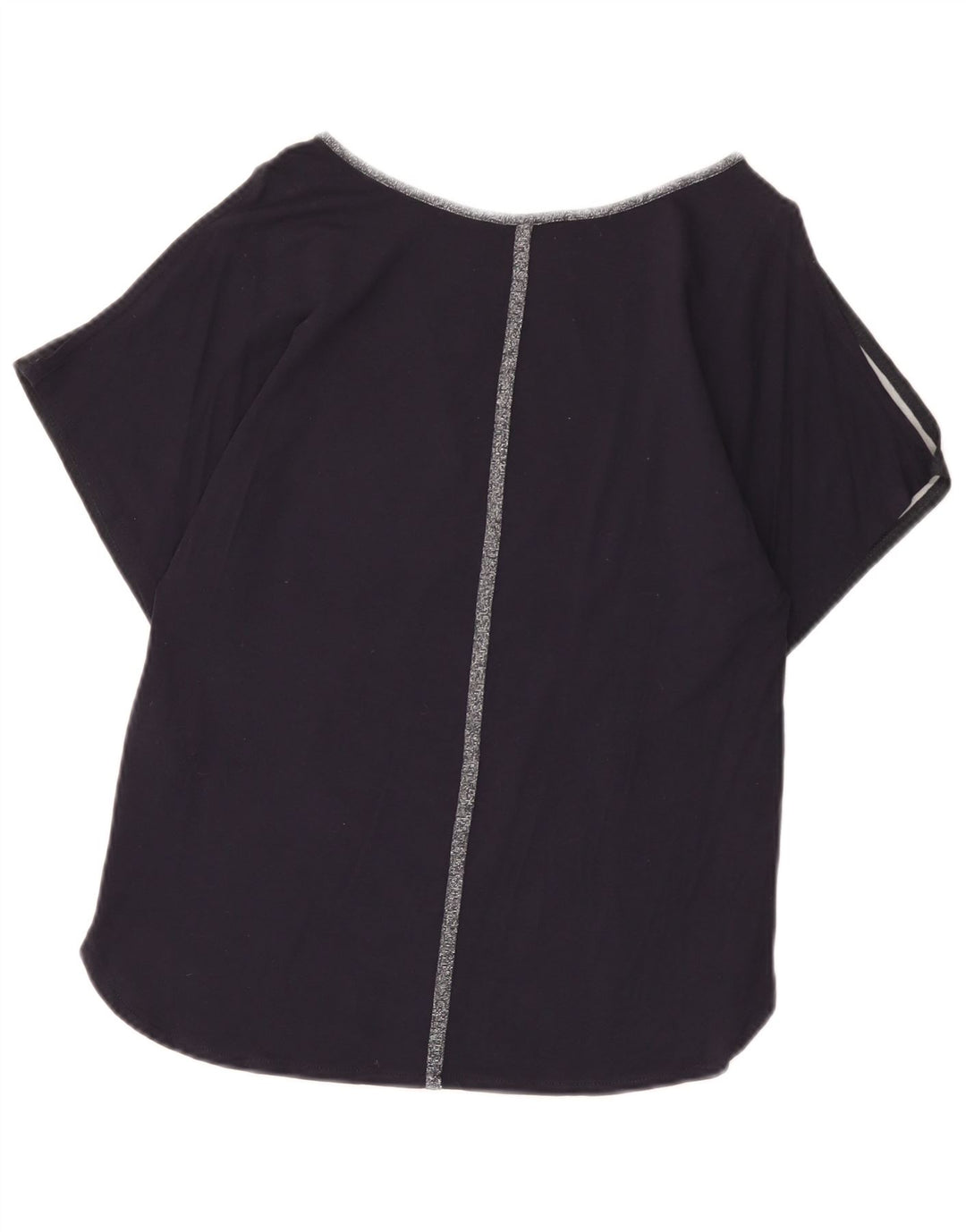 Oasis Blusa para mujer Top UK 10 Small Azul marino Floral Poliéster