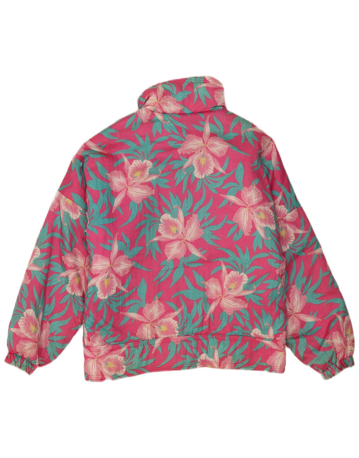 Peralp Chaqueta cortavientos para mujer UK 40 XL Rosa Floral