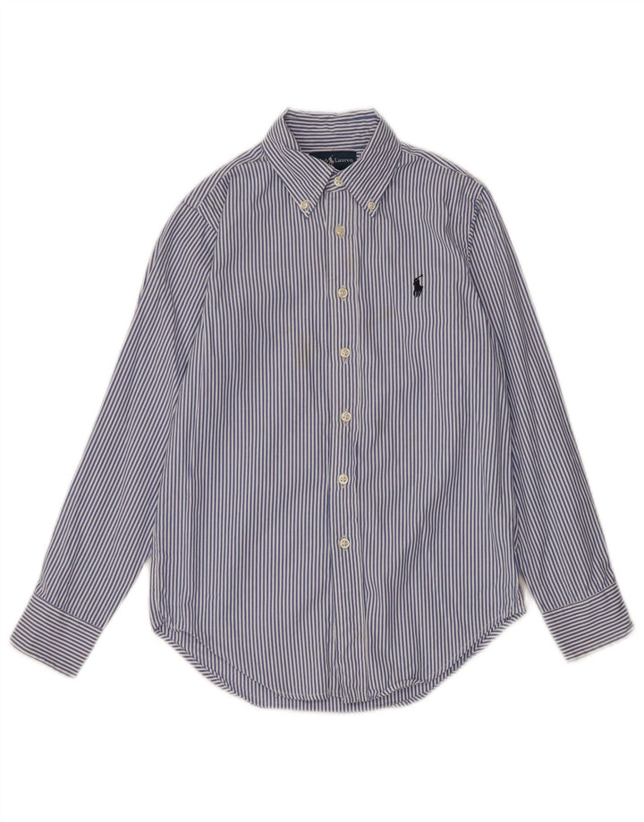 Ralph Lauren Camisa Niño 7-8 Años Algodón Rayas Azul