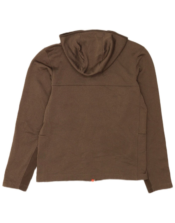 The North Face Suéter con capucha y cremallera para mujer UK 10 Small Caqui Poliéster